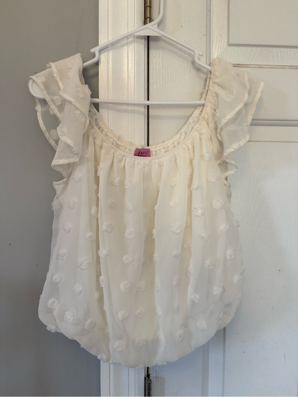 Francesca’s polka dot bubble top